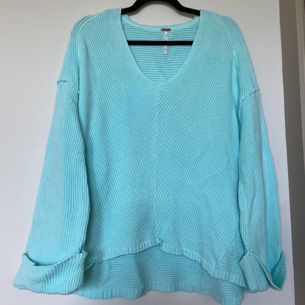 Free People Oversized Cuffed Sweater